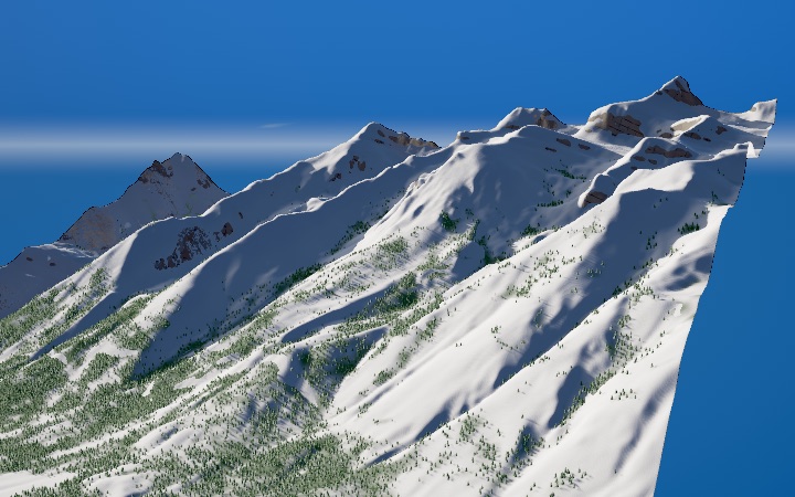 Cody Bowl terrain rendered by First Tracks